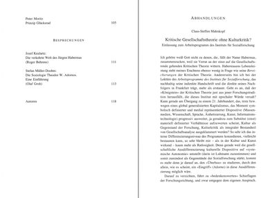Blick ins Buch zu Zeitschrift für kritische Theorie / Zeitschrift für kritische Theorie, Heft 7 (1998)