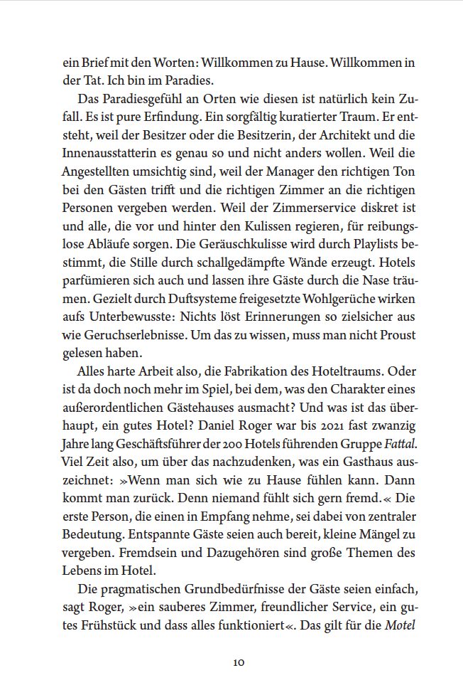 Blick ins Buch zu Leben im Hotel