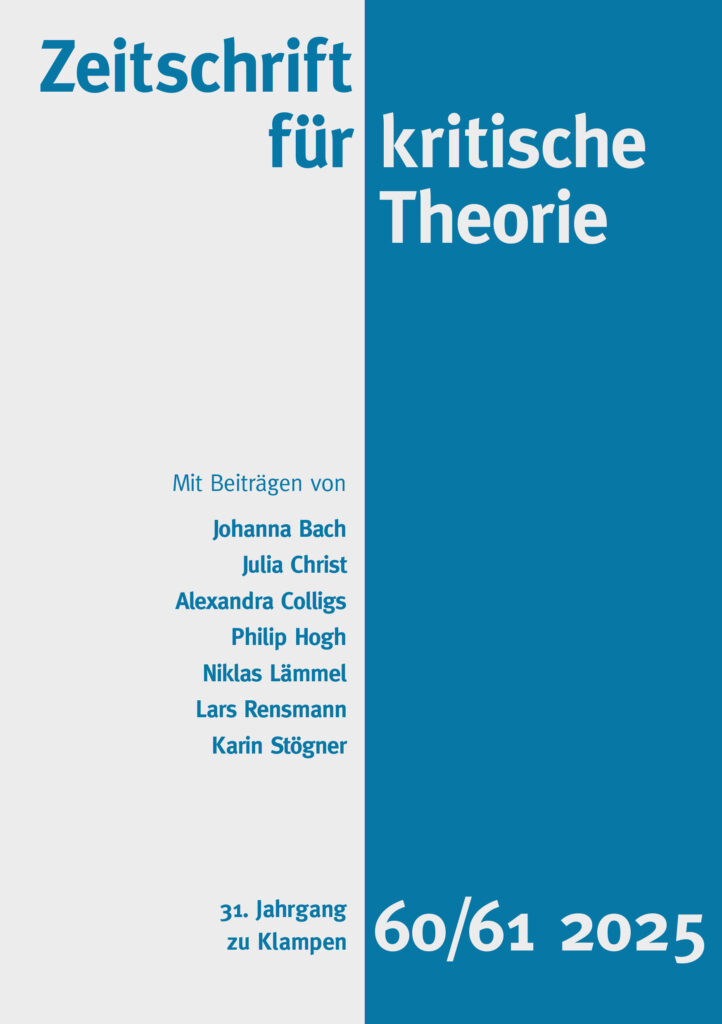 Zeitschrift für kritische Theorie / Zeitschrift für kritische Theorie